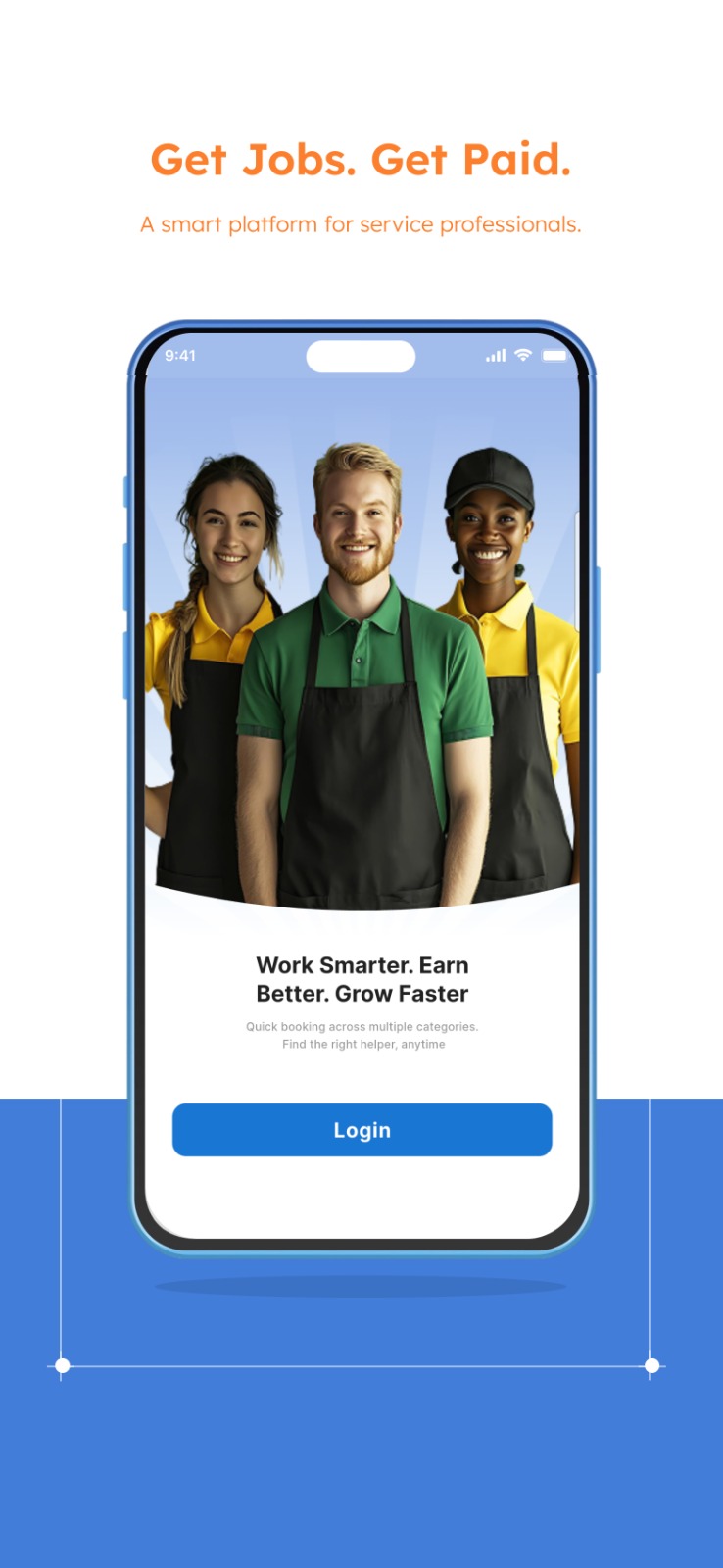 iOS Technician App Screen 1